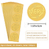 Self Adhesive Gold Foil Embossed Stickers DIY-WH0211-288-2