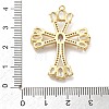 Brass Micro Pave Clear Cubic Zirconia Pendants KK-L228-03G-04-3