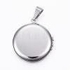 Tarnish Resistant 304 Stainless Steel Locket Pendants STAS-H389-30P-3