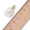 Natural Baroque Keshi Pearl Pendants PALLOY-JF05219-02-4