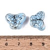 Hand Painted Butterfly Porcelain Beads PORC-Q006-05E-3