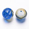 Ocean Style Round Handmade Lampwork Beads LAMP-F006-15-3
