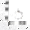 Brass Micro Pave Clear Cubic Zirconia Pendants KK-D225-14P-02-3