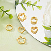 30Pcs 3 Style Rack Plating Alloy Bead Frame FIND-DC0002-04-3