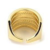 Brass Open Cuff Ring RJEW-C033-05G-3