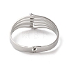 304 Stainless Steel & Teardrop Glass Hinged Bangles for Women BJEW-I315-18P-3