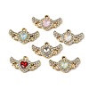 UV Plating Alloy Glass Pendants FIND-K032-26G-1