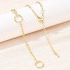 Brass Oval Link Chain Y Lariat Necklaces NJEW-H087-06I-G-1