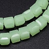 Faceted Cube Glass Bead Strands EGLA-E041-5mm-M1-3