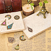 20Pcs 10 Style Tibetan Style Alloy Enamel Chandelier Components Links FIND-TA0001-83-6