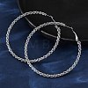 304 Stainless Steel Hoop Earrings EJEW-S250-02A-P-3