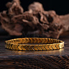 Synthetic Non-magnetic Hematite Beads Stretch Bracelets for Men RT8592-2