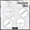 20Pcs Stainless Steel Round Snake Chain Necklaces with Ball NJEW-OC0001-08P-2