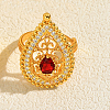 Brass Micro Pave Cubic Zirconia Finger Rings for Women DZ6930-1-1