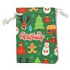 Christmas Theme Cloth Printed Storage Bags ABAG-F010-02A-02-1