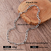 Vintage Style 8MM 304 Stainless Steel Paperclip Chain Necklaces for Women ZQ6132-6-1