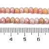 Faceted Electroplated Glass Beads Strands X-GLAA-C023-02-C12-3