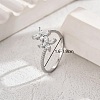 Flower Design Ladies Ring for Daily Wear EU5480-8-1