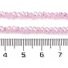 Baking Electroplate Glass Beads Strands X-DGLA-A039-J2MM-B16-4