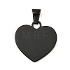 Valentine's Day 304 Stainless Steel Pendants SA-E001-12EB-1