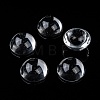 Transparent Half Round Glass Cabochons X-GGLA-R027-25mm-8