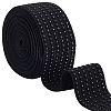 5 Yards Flat Polyester Elastic Wide Band OCOR-WH0090-052A-1