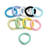 Crochet Glass Beads Braided Stretch Bracelet BJEW-K232-01-1