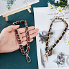 WADORN 2Pcs 2 Color Alloy with PU Leather Bag Strap FIND-WR0002-20-3