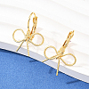 10 Pairs Bowknot Brass Leverback Earrings for Women EJEW-SC0001-91-7