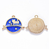 Alloy Enamel Pendants ENAM-N054-017A-2