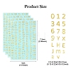 3PCS Brass Self-Adhesive Picture Stickers DIY-SF0008-10-4