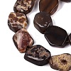 Dyed Natural Agate Beads Strands G-Q606-23E-01-3