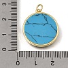 Brass Resin Pendants KK-C262-51G-3