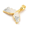 Natural Quartz Crystal Pendants KK-P275-25G-2