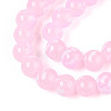Baking Paint Glass Beads Strands DGLA-N015-8mm-02-3