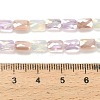 Electroplate Glass Beads Strands EGLA-P068-01A-03-4