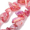 1 Strand Electroplated Natural Quartz Beads Strands G-PA0001-18B-2