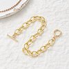 Brass Cable Chains Bracelets for Women BJEW-JB12754-4