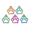 Rainbow Color Alloy Pendants PALLOY-S180-265-NR-1