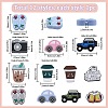 12Pcs 12 Style Food Grade Eco-Friendly Silicone Focal Beads SIL-SC0001-36-2