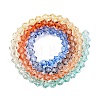 Gradient Color Baking Painted Glass Bead Strands DGLA-A039-T6mm-A014-2