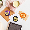 Halloween Brass Wax Seal Stamp with Handle AJEW-WH0184-0615-5
