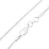 Brass Round Snake Chain Necklaces NJEW-BB10864-16-2