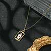 Rectangle Tarot 304 Stainless Steel with Enamel Pendant Necklaces for Women NJEW-G157-01G-02-2