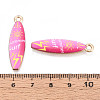 Alloy Enamel Pendants ENAM-T022-40KCG-07-3