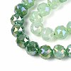 Anti-Tarnish Electroplate Glass Beads Strands GLAA-N064-10mm-05-3