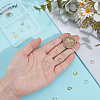 50Pcs 5 Colors Brass Open Jump Rings KK-BBC0027-91-3