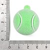Sports Theme Flocking Silicone Pendants SIL-C012-02A-03-3