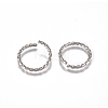 304 Stainless Steel Twisted Jump Rings STAS-G225-10P-05-1