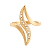 304 Stainless Steel Thin Curve Ring for Women RJEW-C086-26-G-2